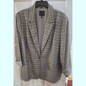 Grey Glen Plaid Jacket Size 22W